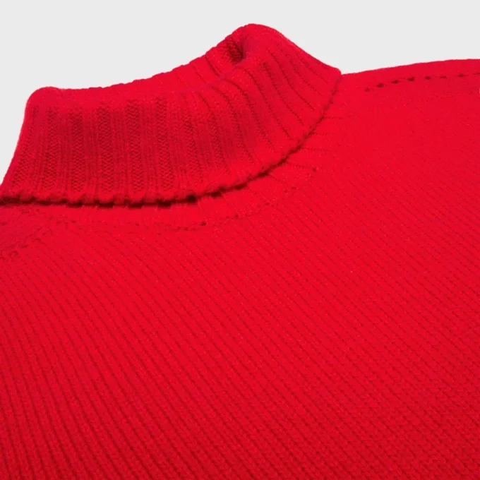 Polotröja i sömlös kashmir Polotröja i sömlös kashmir