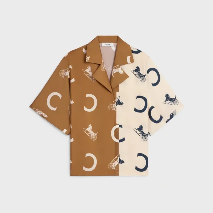 Pyjamas skjorta i silketwill Pyjamas skjorta i silketwill
