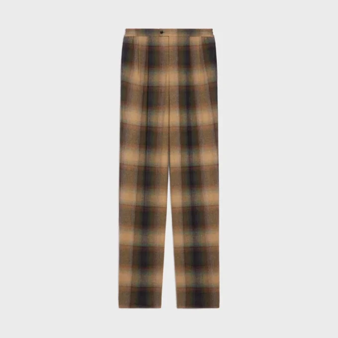 Pyjamasbyxor  i rutig ull