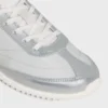 Racer Sneaker i nylon, laminerat kalvskinn och kalvskinn Racer Sneaker i nylon, laminerat kalvskinn och kalvskinn