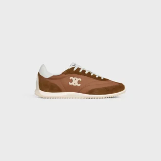 Racer Sneaker i nylon, mocka och kalvskinn