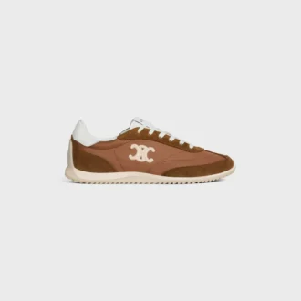 Racer Sneaker i nylon, mocka och kalvskinn