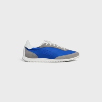Racer Sneaker i nylon, mocka och kalvskinn