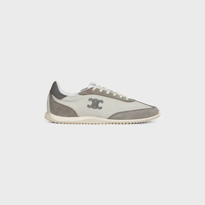 Racer Sneaker i nylon, mocka och kalvskinn Racer Sneaker i nylon, mocka och kalvskinn