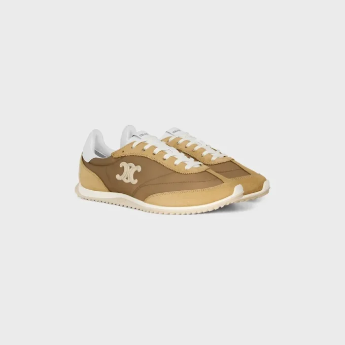 Racer Sneaker i nylon, mocka och kalvskinn Racer Sneaker i nylon, mocka och kalvskinn