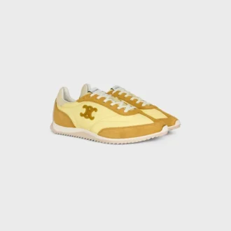 Racer Sneaker i nylon, mocka och kalvskinn Racer Sneaker i nylon, mocka och kalvskinn