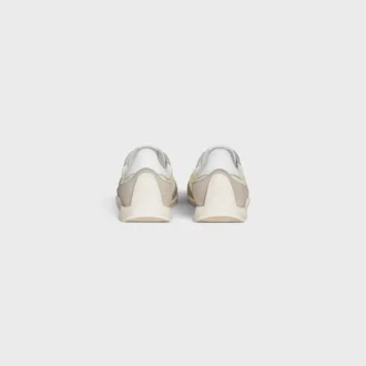 Racer Sneaker i nylon, mocka och kalvskinn