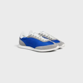 Racer Sneaker i nylon, mocka och kalvskinn