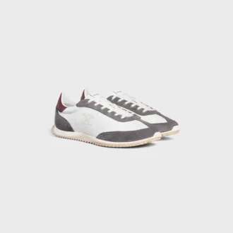 Racer Sneaker i nylon, mocka och kalvskinn