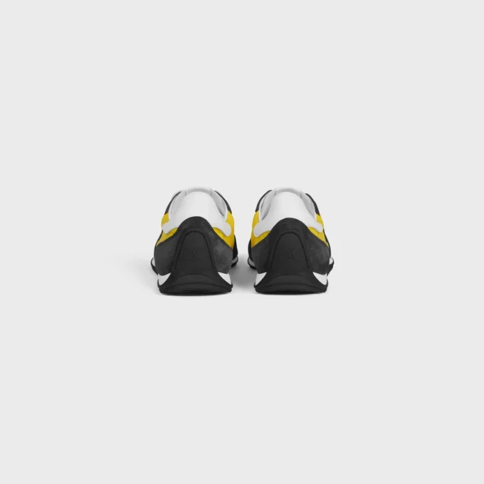 Racer Sneaker i nylon, mocka och kalvskinn Racer Sneaker i nylon, mocka och kalvskinn