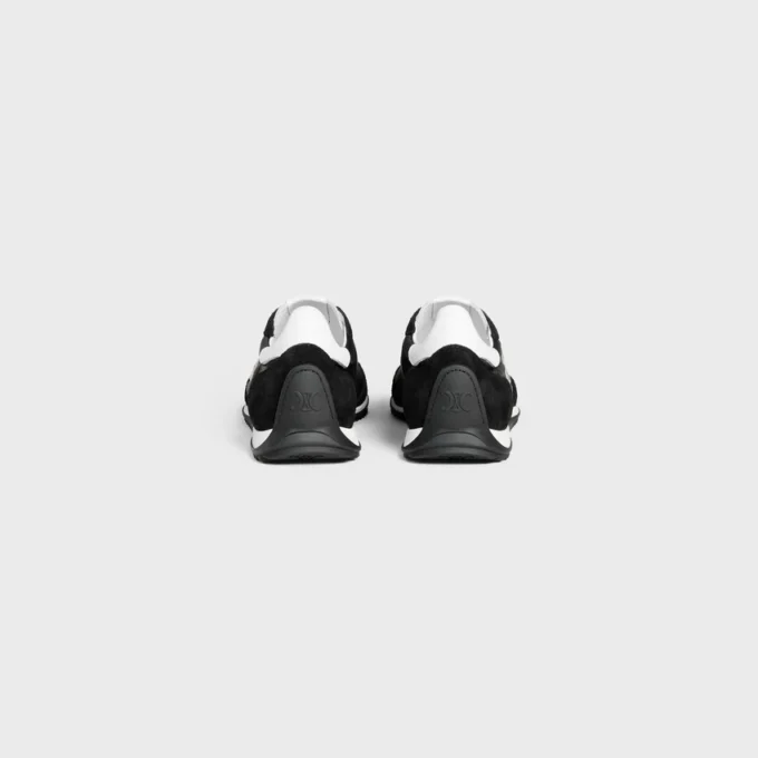 Racer Sneaker i nylon, mocka och kalvskinn Racer Sneaker i nylon, mocka och kalvskinn