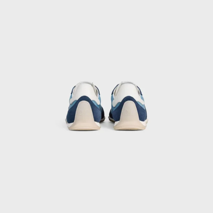 Racer Sneaker i nylon, mocka och kalvskinn Racer Sneaker i nylon, mocka och kalvskinn