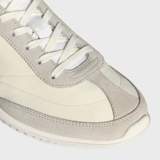 Racer Sneaker i nylon, mocka och kalvskinn Racer Sneaker i nylon, mocka och kalvskinn