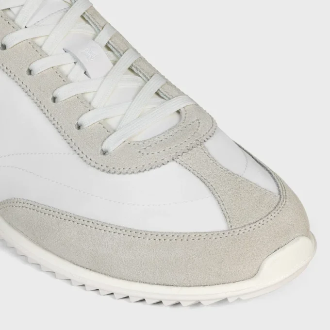 Racer Sneaker i nylon, mocka och kalvskinn Racer Sneaker i nylon, mocka och kalvskinn