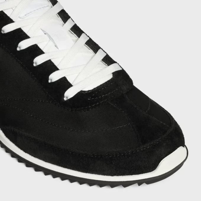 Racer Sneaker i nylon, mocka och kalvskinn Racer Sneaker i nylon, mocka och kalvskinn