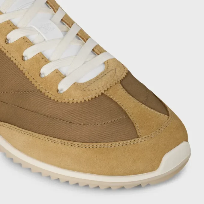 Racer Sneaker i nylon, mocka och kalvskinn Racer Sneaker i nylon, mocka och kalvskinn
