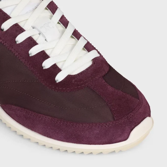 Racer Sneaker i nylon, mocka och kalvskinn Racer Sneaker i nylon, mocka och kalvskinn