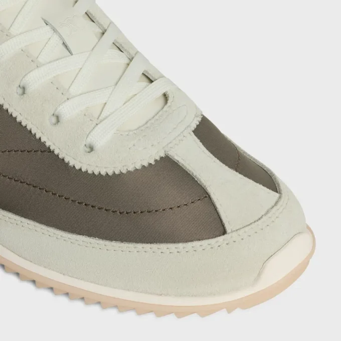 Racer Sneaker i nylon, mocka och kalvskinn Racer Sneaker i nylon, mocka och kalvskinn