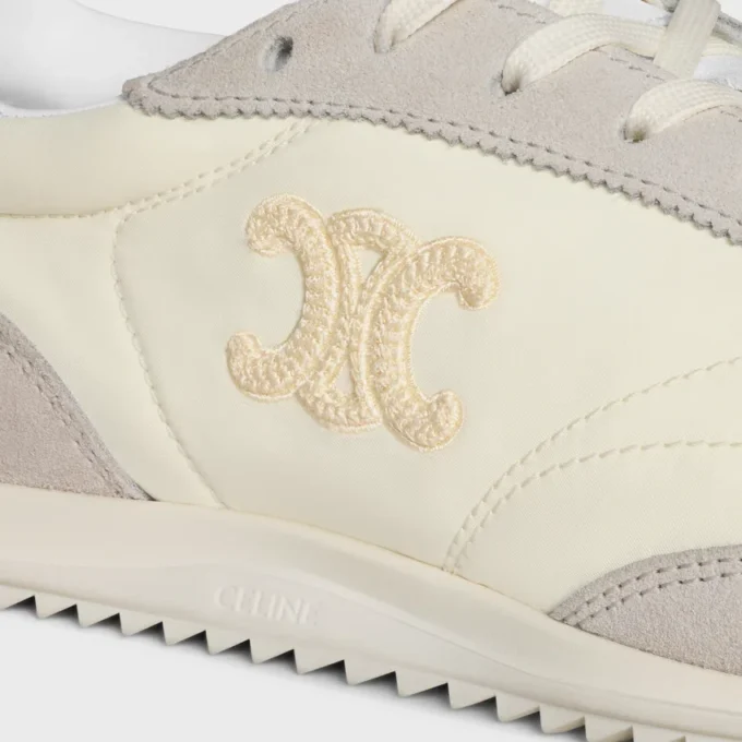 Racer Sneaker i nylon, mocka och kalvskinn Racer Sneaker i nylon, mocka och kalvskinn