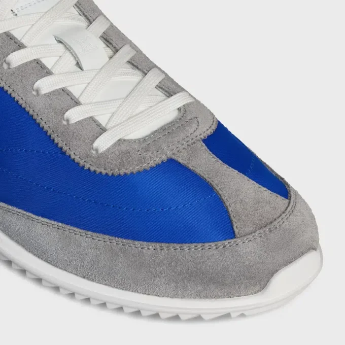 Racer Sneaker i nylon, mocka och kalvskinn Racer Sneaker i nylon, mocka och kalvskinn