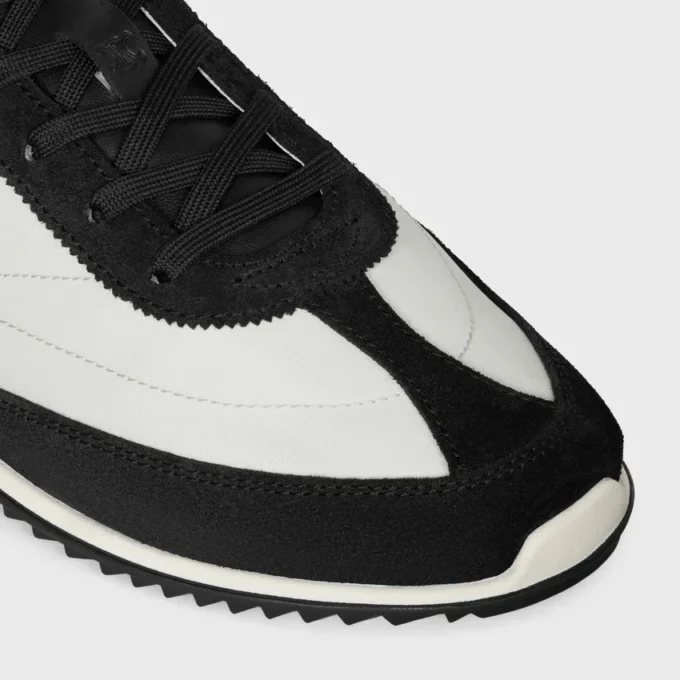 Racer Sneaker i nylon, mocka och kalvskinn Racer Sneaker i nylon, mocka och kalvskinn