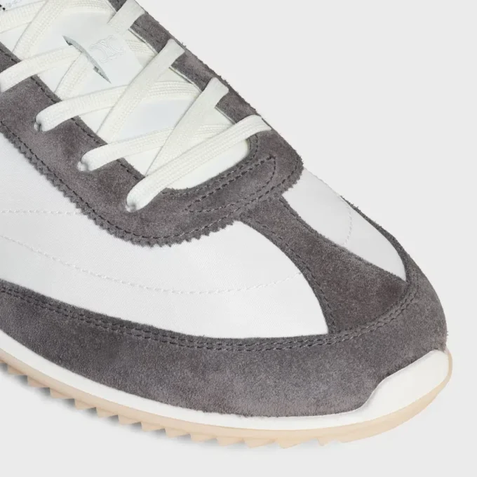 Racer Sneaker i nylon, mocka och kalvskinn Racer Sneaker i nylon, mocka och kalvskinn