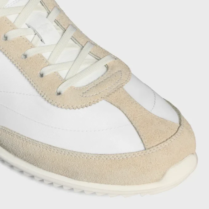 Racer Sneaker i nylon, mocka och kalvskinn Racer Sneaker i nylon, mocka och kalvskinn