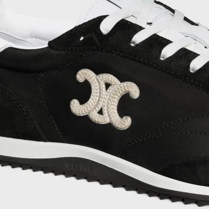 Racer Sneaker i nylon, mocka och kalvskinn Racer Sneaker i nylon, mocka och kalvskinn