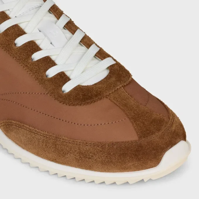 Racer Sneaker i nylon, mocka och kalvskinn Racer Sneaker i nylon, mocka och kalvskinn