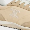 Racer Sneaker i nylon, mocka och kalvskinn