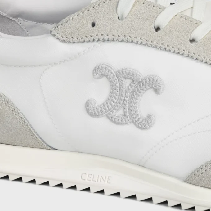 Racer Sneaker i nylon, mocka och kalvskinn Racer Sneaker i nylon, mocka och kalvskinn