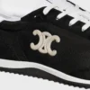 Racer Sneaker i nylon, mocka och kalvskinn Racer Sneaker i nylon, mocka och kalvskinn