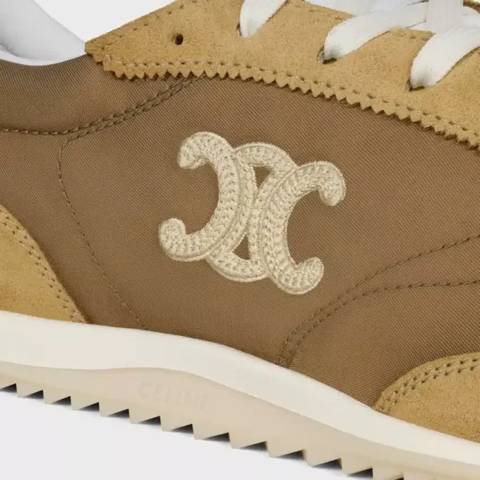 Racer Sneaker i nylon, mocka och kalvskinn Racer Sneaker i nylon, mocka och kalvskinn