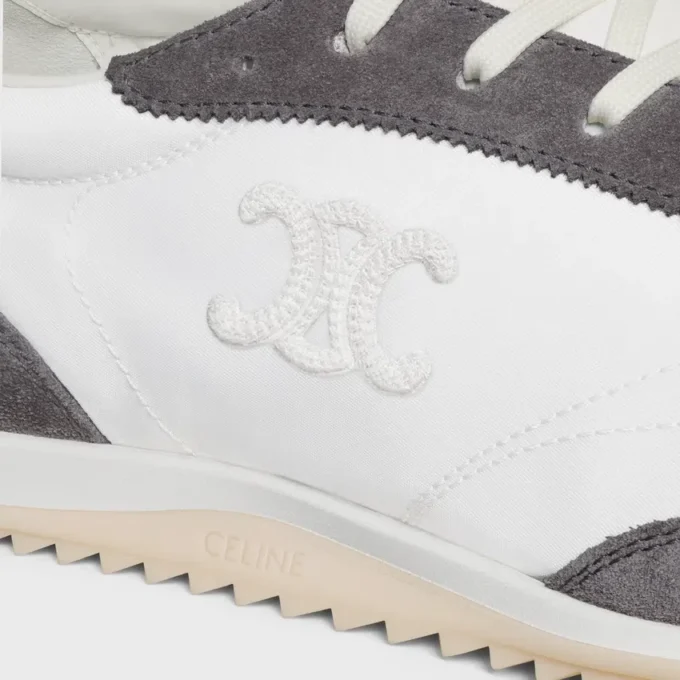 Racer Sneaker i nylon, mocka och kalvskinn Racer Sneaker i nylon, mocka och kalvskinn