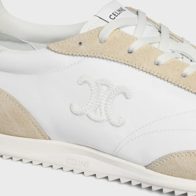 Racer Sneaker i nylon, mocka och kalvskinn Racer Sneaker i nylon, mocka och kalvskinn