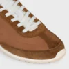 Racer Sneaker i nylon, mocka och kalvskinn Racer Sneaker i nylon, mocka och kalvskinn
