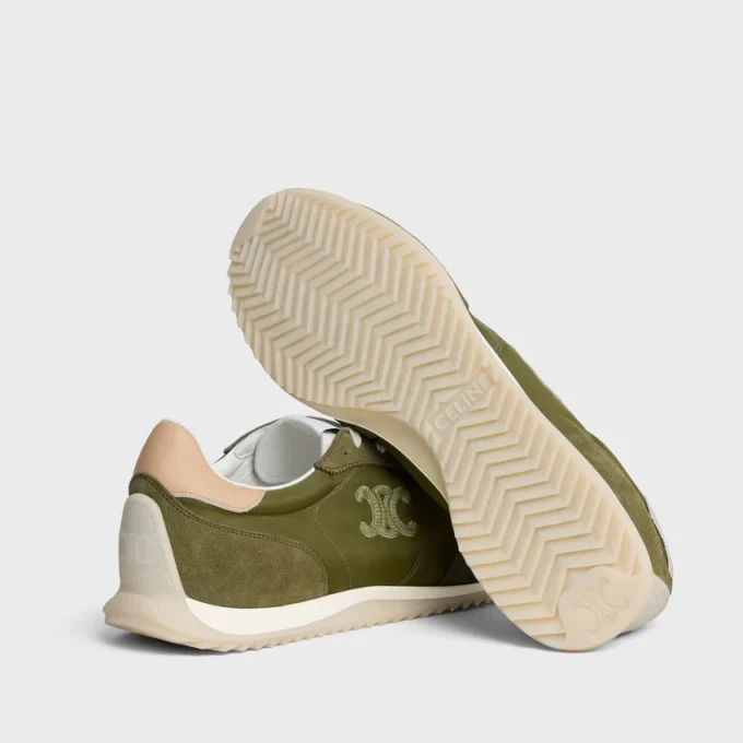 Racer Sneaker i nylon, mocka och kalvskinn Racer Sneaker i nylon, mocka och kalvskinn