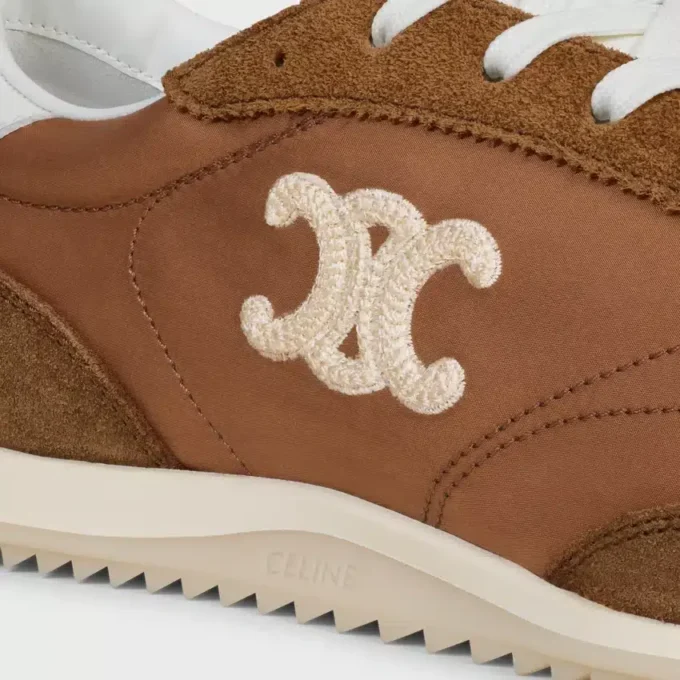 Racer Sneaker i nylon, mocka och kalvskinn Racer Sneaker i nylon, mocka och kalvskinn