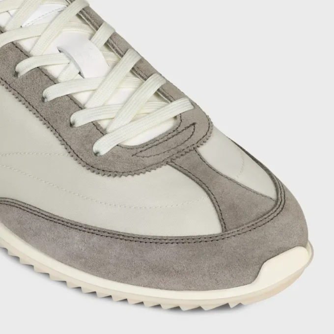 Racer Sneaker i nylon, mocka och kalvskinn Racer Sneaker i nylon, mocka och kalvskinn