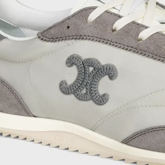 Racer Sneaker i nylon, mocka och kalvskinn Racer Sneaker i nylon, mocka och kalvskinn