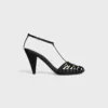 Sandaler med burklack i satin