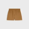 Shorts i bomull och linne