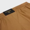 Shorts i bomull och linne
