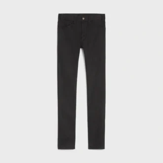 Skinny jeans i vintage-svart denim