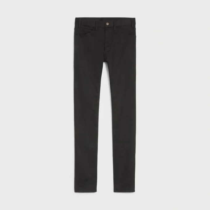 Skinny jeans i vintage-svart denim Skinny jeans i vintage-svart denim