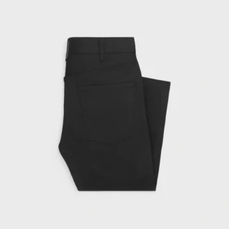Skinny jeans i vintage-svart denim
