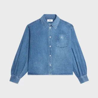 Skjorta i bomullsdenim