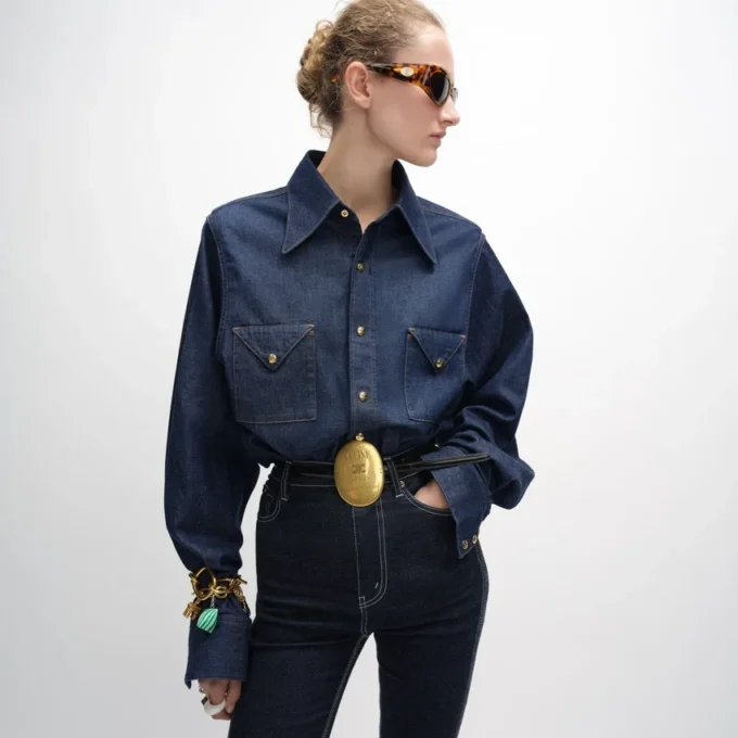 skjorta i denim skjorta i denim