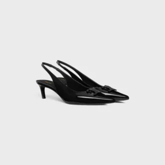 Slingback Alma i lackat kalvskinn