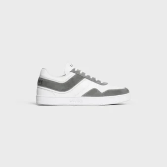 Sneaker i mocka och kalvskinn